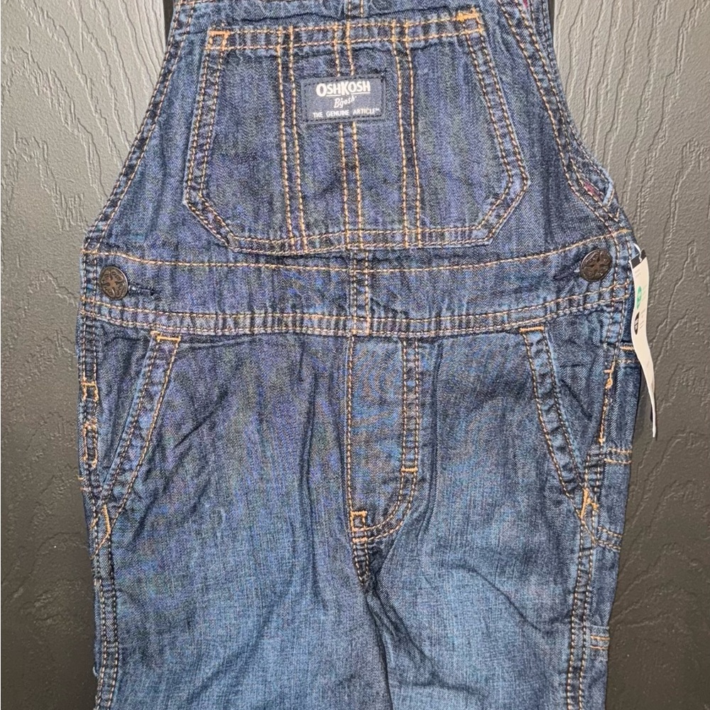 OshKosh B'gosh Toddler Boy’s Blue Denim Overalls